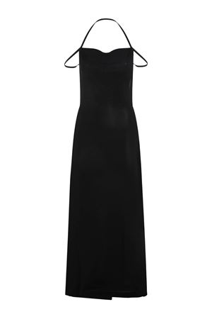 Abito con scollo all'americana nero MARINE SERRE | WDR335ACJER0022BK99